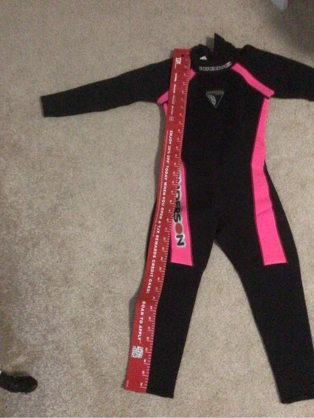HENDERSON KIDS NEOPRENE WETSUIT BLACK & PINK- SZ SMALL (4-6 yrs)